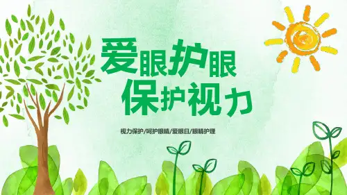 爱护眼睛保护近视主题教育PPT课件(3款) (4)