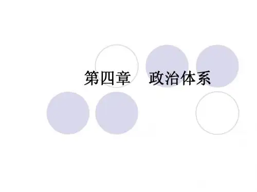 第四章  政治体系