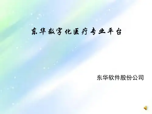 东华数字化医疗专业平台ppt