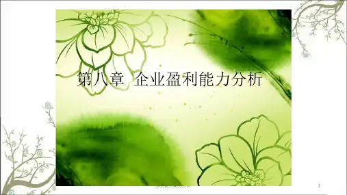 东北财大财务分析课件