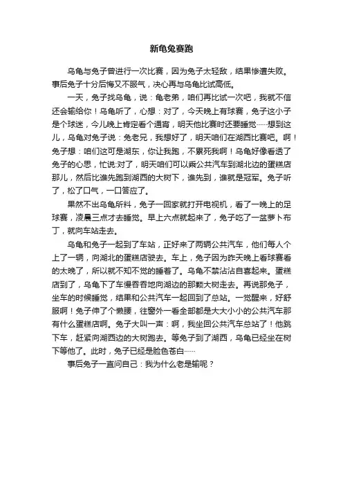 新龟兔赛跑