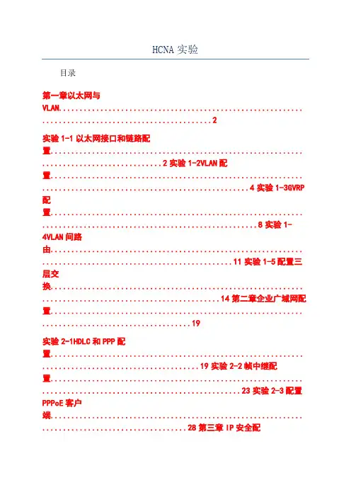 HCNA实验
