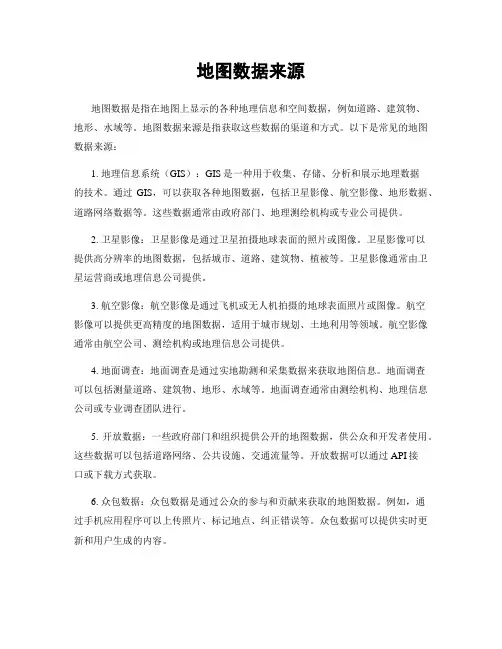 地图数据来源