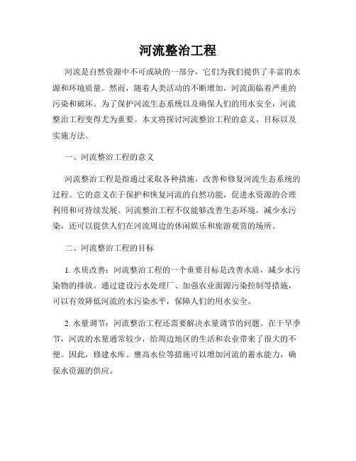 河流整治工程