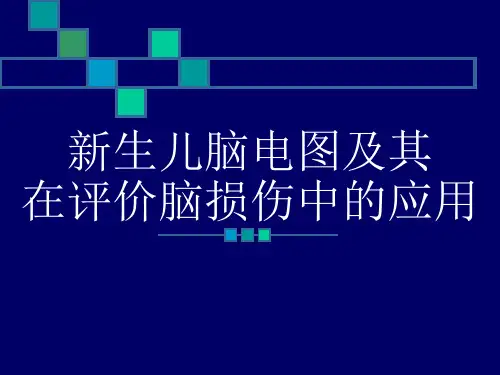 新生儿脑电图及其在评价脑损伤中的应用