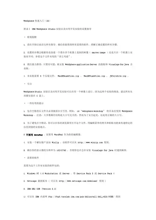 WebSphere快速入门28