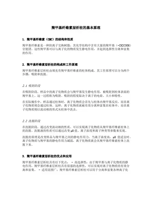 羧甲基纤维素层析柱是什么离子原理