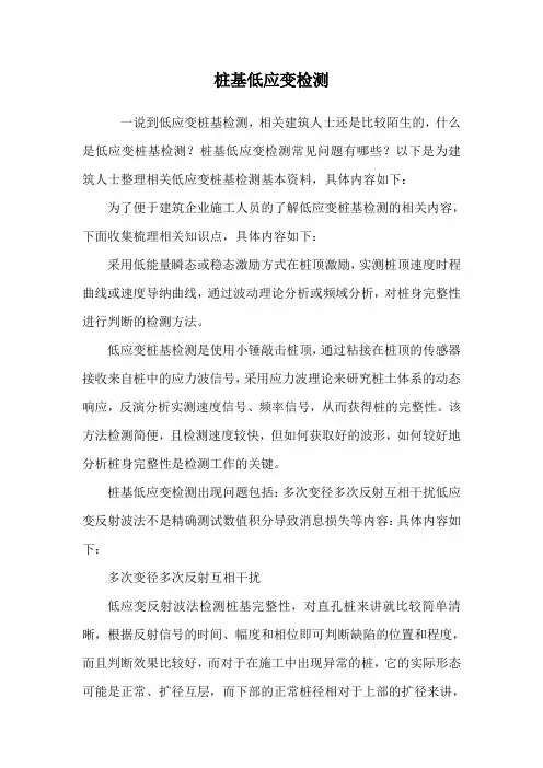 桩基低应变检测.doc