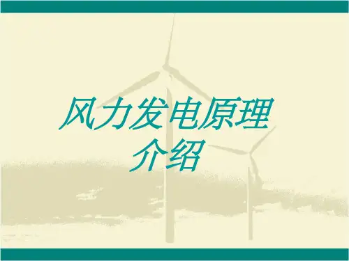 风力发电基础知识介绍ppt课件
