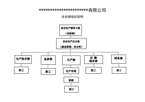 安全组织机构图及主体责任