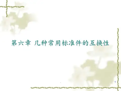 6几种常用标准件的互换性讲解PPT课件