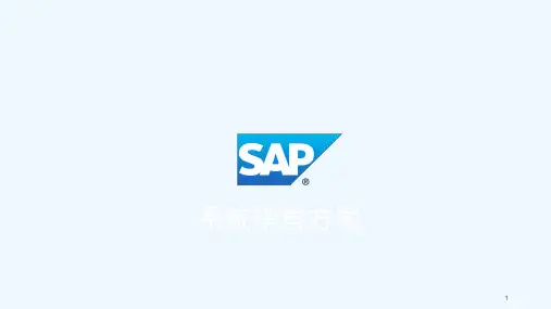 SAPERP系统销售方案PPT课件