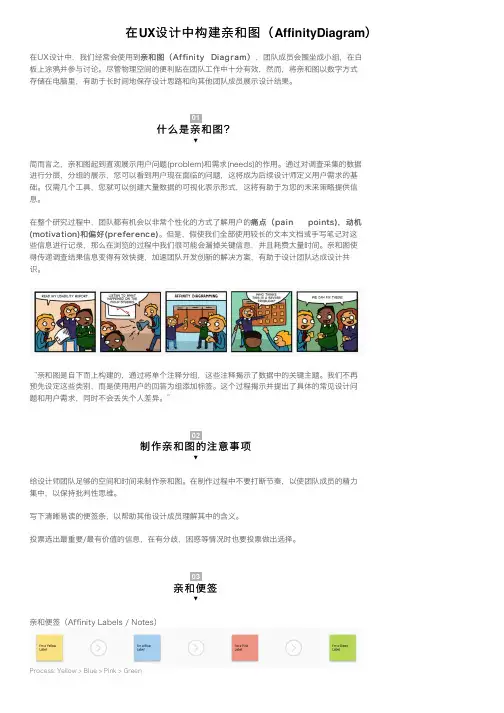 在UX设计中构建亲和图（AffinityDiagram）