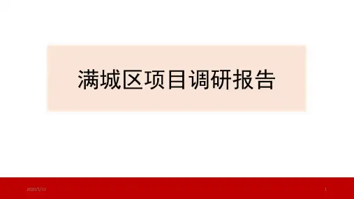 满城区项目调研报告PPT课件