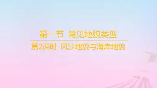 新教材高中地理第四章地貌第一节常见地貌类型第2课时风沙地貌与海岸地貌课件新人教版必修第一册
