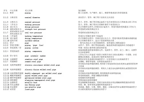 灌溉工程中英文对照表