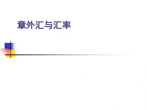 汇率理论与汇率制度(ppt 90张)
