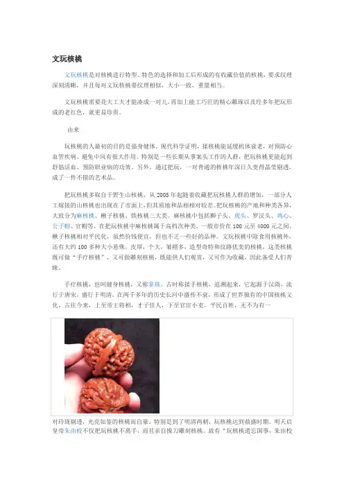 文玩核桃的种类和特点