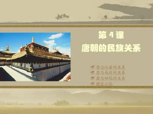 初中历史川教版七年级下唐朝的民族关系课件
