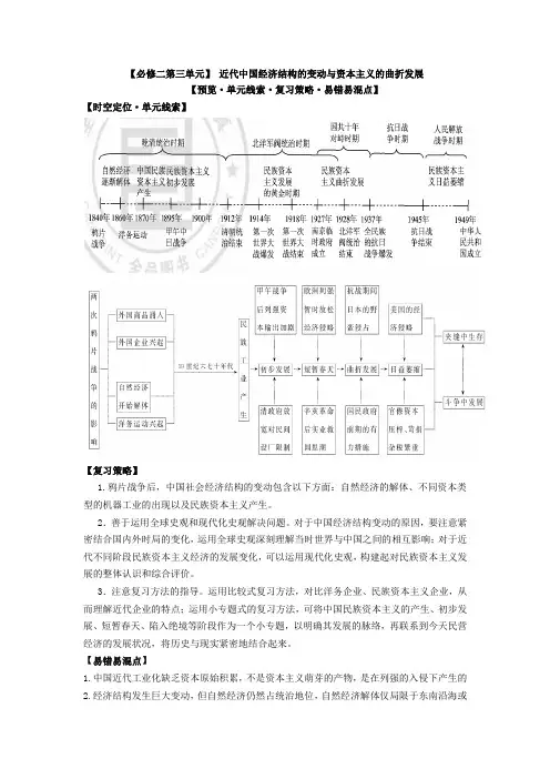 历史必修2第3单元能力提升