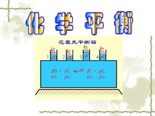 物理化学(南大五版)第六章化学平衡