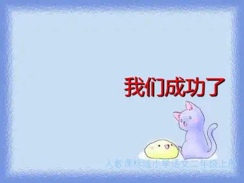 新课标二上《我们成功了》精品课件