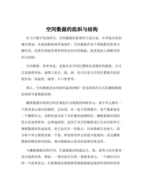 空间数据的组织与结构