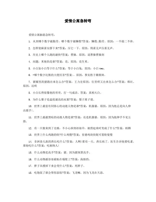 爱情公寓急转弯