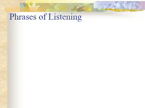 phrases and sentences