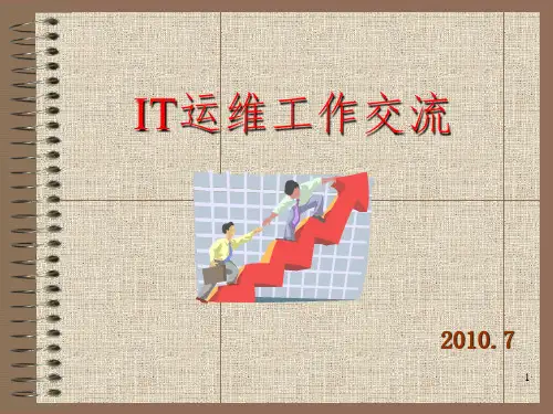 证券行业营业部运维工作交流参考PPT