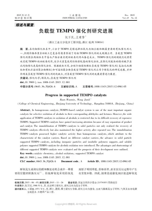 负载型ＴＥＭＰＯ催化剂研究进展