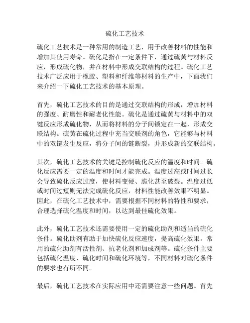硫化工艺技术