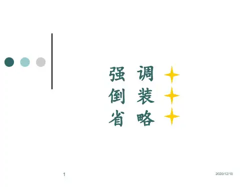 强调、倒装、省略PPT教学课件