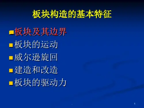 板块构造基本特征ppt课件