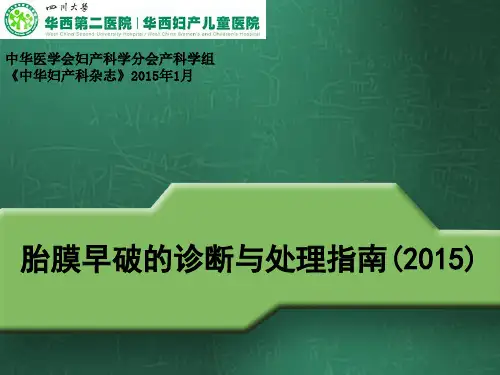 PROM诊断处理指南2015