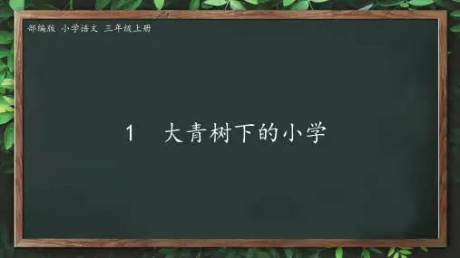 大青树下的小学ppt课件