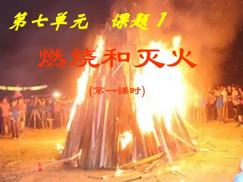 《燃烧和灭火》PPT精品课件人教版1