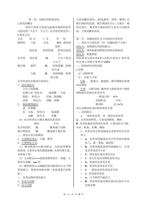 动物营养学课件.