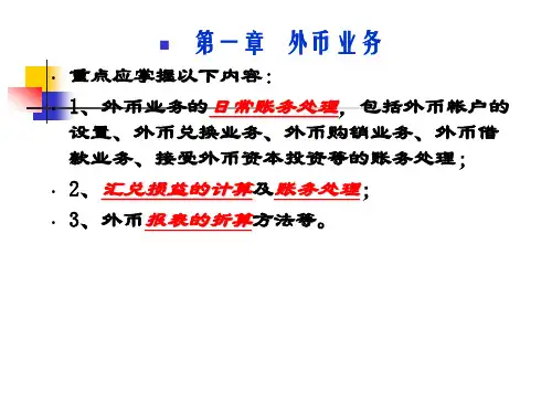 高级财会-外币业务(新)(PPT 48页)