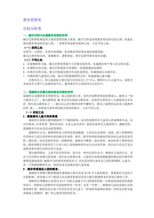 外国教育史思想史