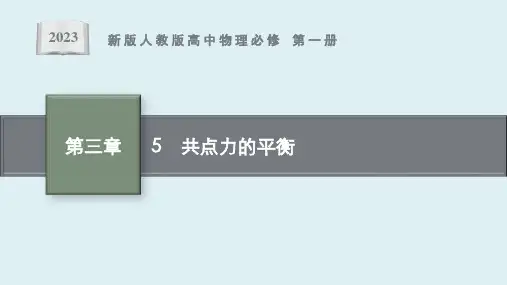 《共点力的平衡》课件ppt