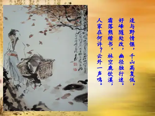 《鲁山山行》课件2PPT教学课件