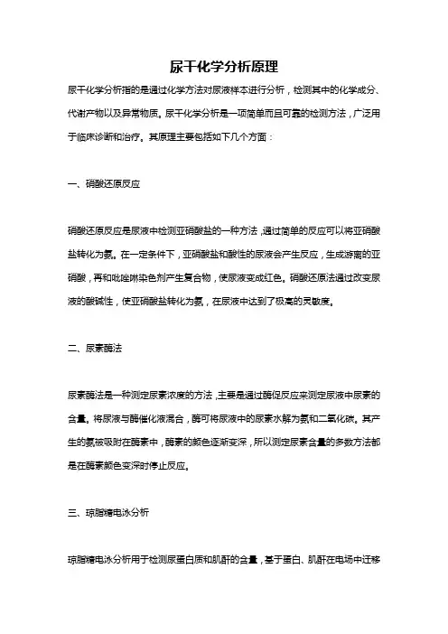 尿干化学分析原理