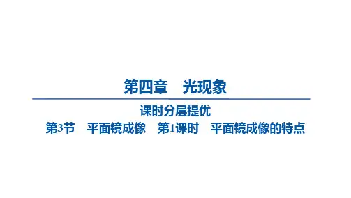 人教版(2024) 八年级上册物理+第四章  全章练习课件 +4.3 第1课时 平面镜成像的特点