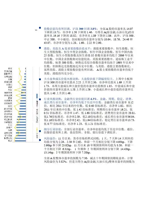 2019年A 股行业投资分析报告
