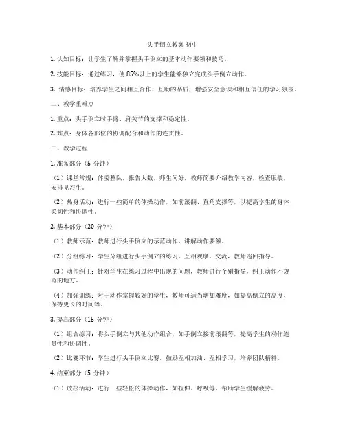 初中生写作高效方法教案
