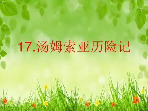 《汤姆索亚历险记》ppt