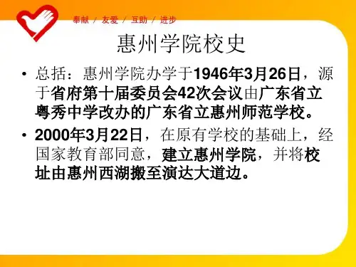 惠州学院校史
