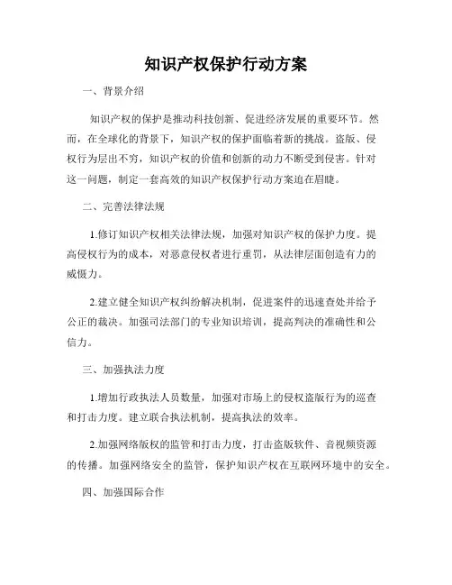 知识产权保护行动方案