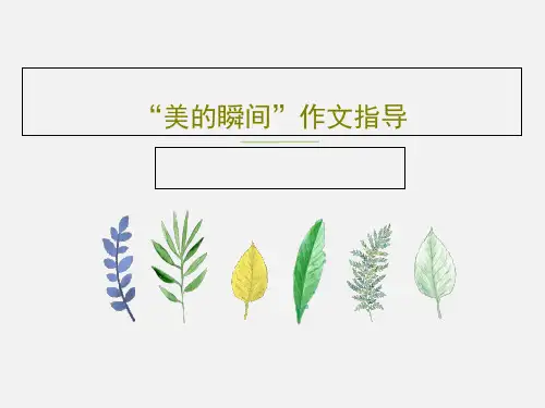 “美的瞬间”作文指导共37页文档
